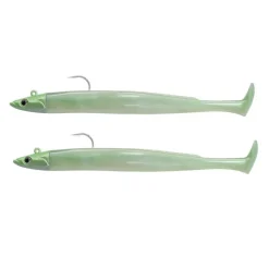 2 leurres souples Fiiish Double Combo crazy paddle Tail 12cm shore 7g