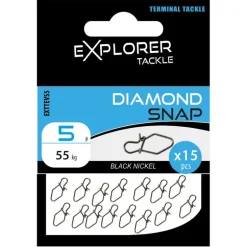 Agrafe Explorer Tackle Diamond snap (x15)