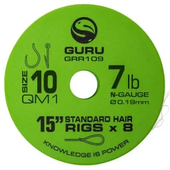 Bas de ligne guru qm1 standard hair 15" (38cm)