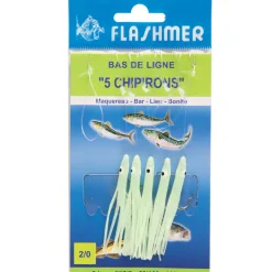 Bas de ligne mer flashmer 5 chipirons