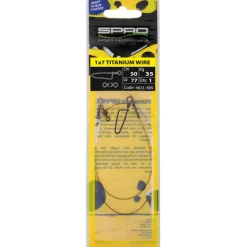 Bas de Ligne Monté Spro Matt Black Leader 1x7 Titanium(x1)