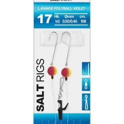 Bas de Ligne SPRO Salt Rig L-Range Polyball Violet 1/0