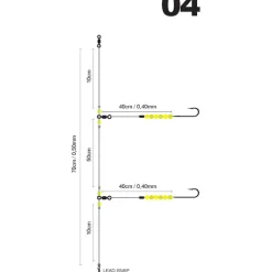 Bas de Ligne SPRO Salt Rig Easy Bead Citrus 1/0