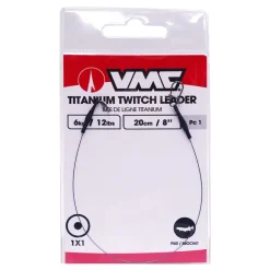 Bas de ligne VMC Titanium Twitch Leader 20cm (x1)