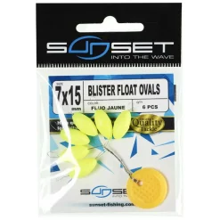 Blister Float Ovals Sunset jaune fluo