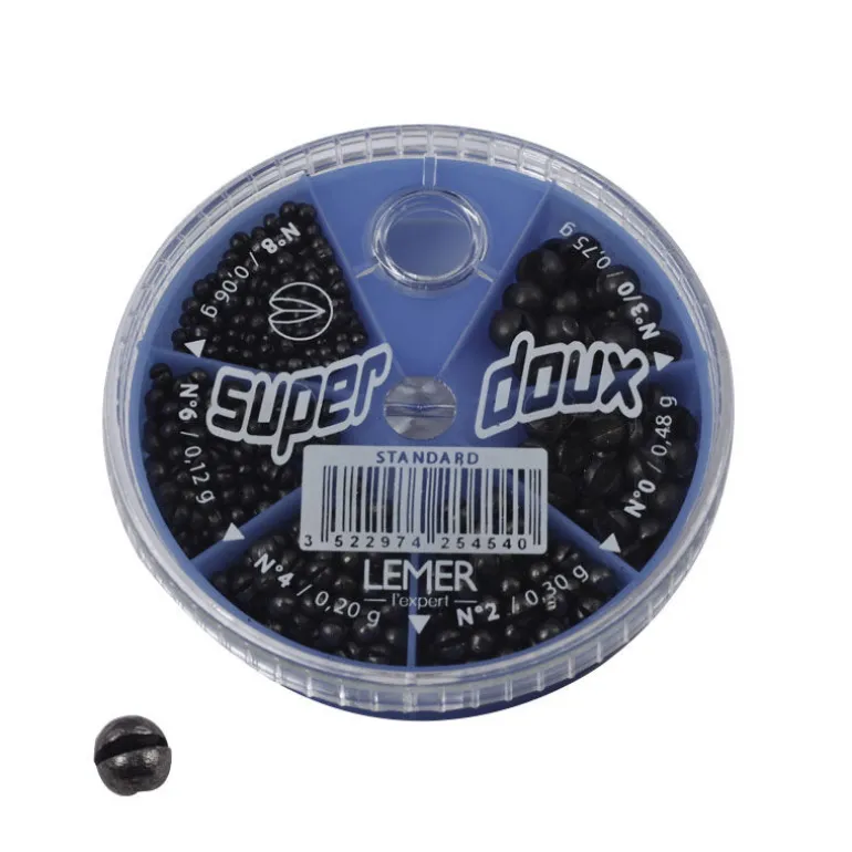 Boite de plombs fendus coup lemer 6 cases super doux standard