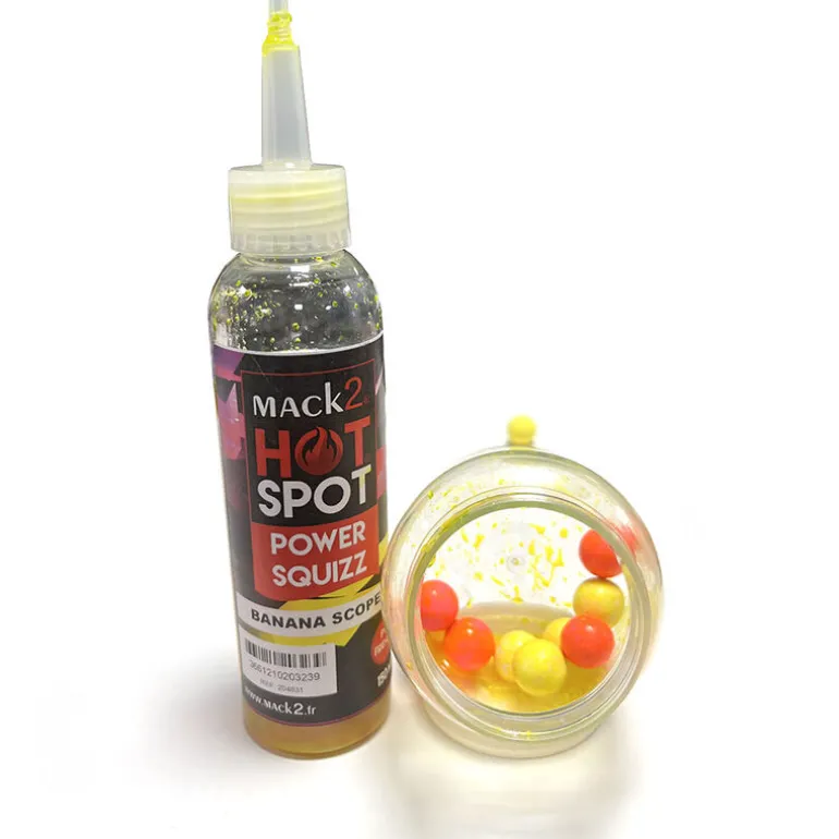 Booster carpe mack2 power squizz Scopex Banane 150ml