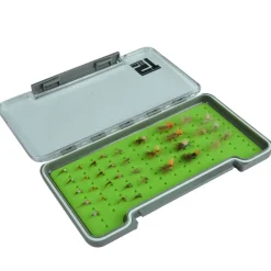 Boîte à mouche silverstone waterpro rubber slim/large (capacité 121 mouches)