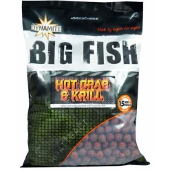 Bouillettes Dynamite Baits Big Fish Hot Crab et Krill 1kg