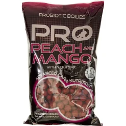 Bouillettes Starbaits Probiotic Peach et Mango Boilie 14mm