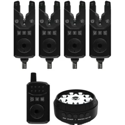 Coffret 4 détecteurs + 1 centrale + lampe bivvy Sonik SKS2