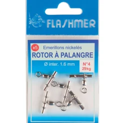 Emerillon coulisseau potence flashmer rotor palangre n°4 29kg (x5)