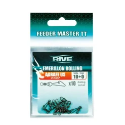 Emerillon Rolling Rive Agrafe US - Taille 10 (x10)