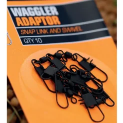 Emerillons à agrafe coup guru waggler adaptors (x10)