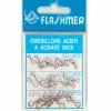 Emerillons agrafes flashmer kit de 12 émerillons inox