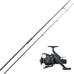Ensemble carpe 10' 3lbs dark water canne + moulinet team carpfishing