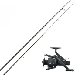 Ensemble carpe 12' 3lbs dark water canne + moulinet team carpfishing