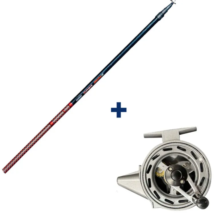 Ensemble Garbolino Canne Téléréglable 3m80 + Moulinet Capoté