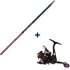 Ensemble Garbolino Canne Téléréglable 3m80 + Moulinet 800