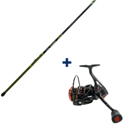 Ensemble Garbolino Canne Téléscopique 3m + Moulinet 2000