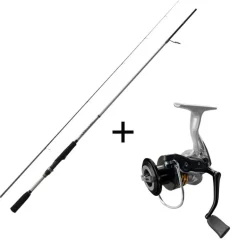 Ensemble Spinning Major Craft Kahory Combo Canne 762m+ 2.29m, 7-35g + Moulinet KRS3000