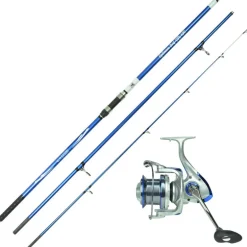 Ensemble surfcasting canne optimum surf ftr 4.20m + x3 surf 9000