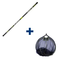 Ensemble Teos Epuisette Slimshot Match 390 + Tele Competition 450