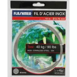 Fil d’acier explorer tackle avec tressage en 49 brins (10m)
