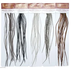 Fly tying plumes whiting microbarb silver g2