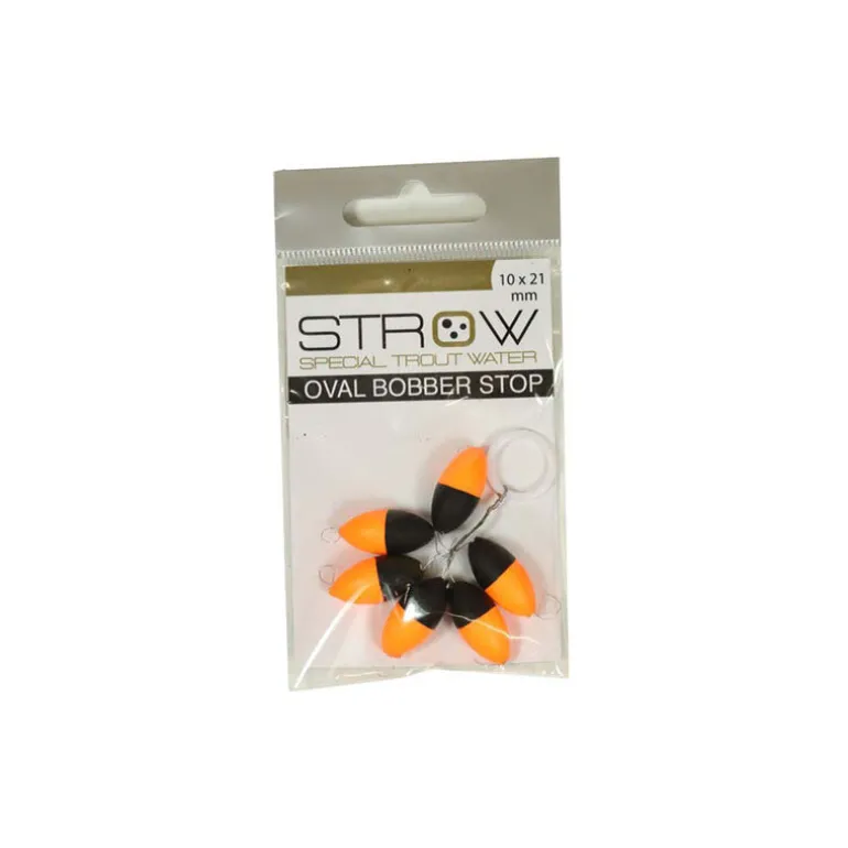 Guide Fil Strow Oval Bobber Stop 10x21mm (x6)