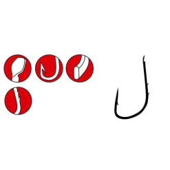 Hameçon simple carnassier gamakatsu 2120f truite noir (x25)