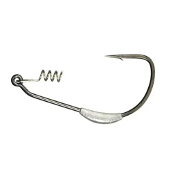 Hameçon texan plombé carnassier gamakatsu weighted superline spring lock (x4)