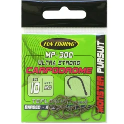 Hameçons coup fun fishing monster pursuit a oeillet avec ardillon mp300 (x20)