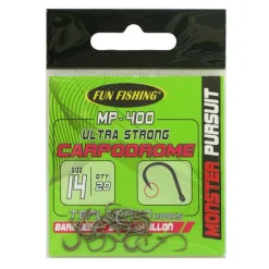 Hameçons coup fun fishing monster pursuit a oeillet sans ardillon mp400 (x20