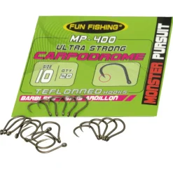 Hameçons coup fun fishing monster pursuit a oeillet sans ardillon mp400 (x20