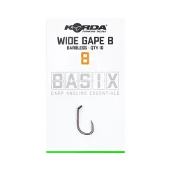 Hameçons korda basix wide gape barbless (x10)