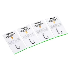 Hameçons korda basix wide gape barbless (x10)