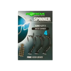 Hameçons montés carpe korda spinner hook sections kurv