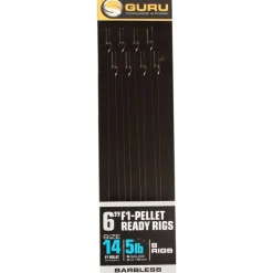Hameçons montés coup guru f1 pellet pole rigs 15cm (x8)