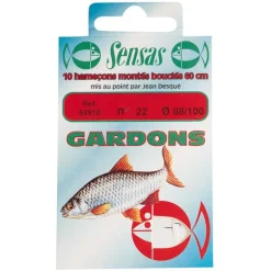 Hameçons montés coup sensas gardons 40cm (x10)