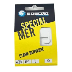 Hameçons Montés Sasori Special Mer Etamé Renversé 120cm (x10)