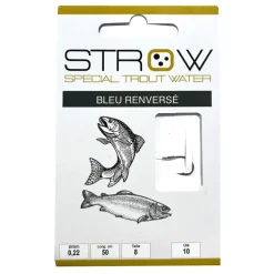 Hameçons montés STROW bleu renversé