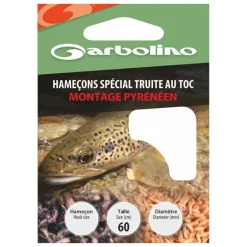 Hameçons montés truite garbolino montage pyrénéen (x10)
