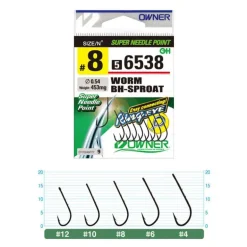 Hameçons truite owner worm bh sproat
