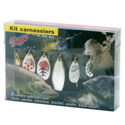 Kit 6 Cuillères Tournantes Mepps Carnassiers