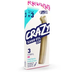 Leurre souple fiiish corps crazy sand eel 220 22cm (x3)