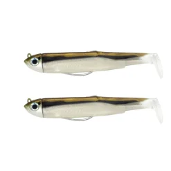 Leurre souple fiiish double combo (2 leurres montés) black minnow 90 shore 9cm 5g