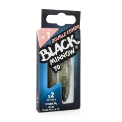 Leurre Souple Shad Fiiish Double Combo Black Minnow Off Shore 7cm, 6g + 3g