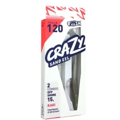 Leurres souples fiiish double combo crazy sand eel 120 off shore 12cm 15g