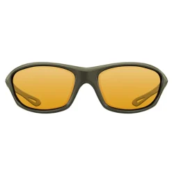 Lunettes polarisantes korda sunglasses wraps gloss olive / yellow lens